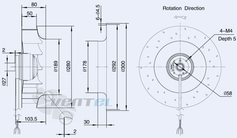 Weiguang LXFB2E280-50-M92-45 - описание, технические характеристики, графики