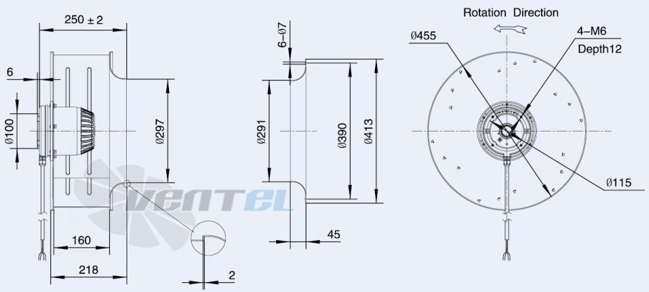 Weiguang LXFB4D450-160-M137-070 380V - описание, технические характеристики, графики