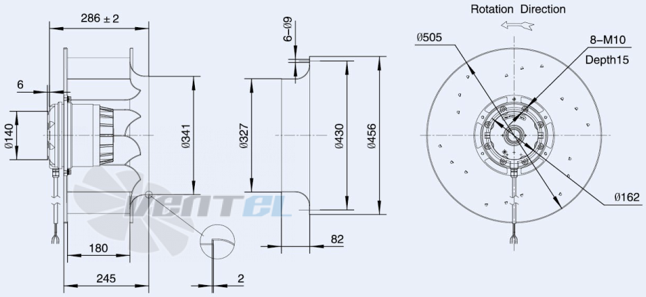 Weiguang LXFB6D500-180-M180-075 380V - описание, технические характеристики, графики