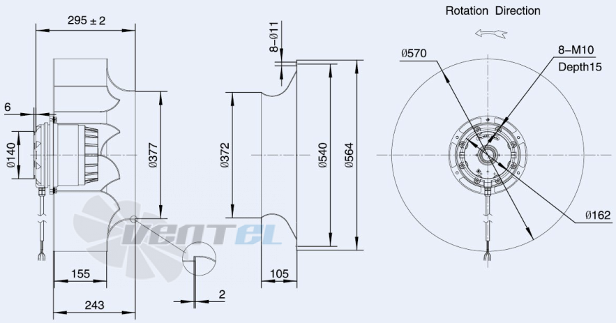 Weiguang LXFB6D560-155-M180-075 - описание, технические характеристики, графики