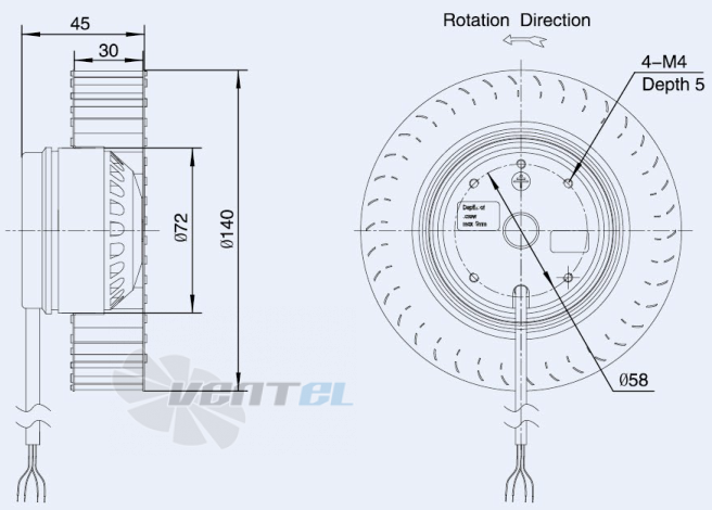 Weiguang LXFF2E140-30-M72-15 - описание, технические характеристики, графики