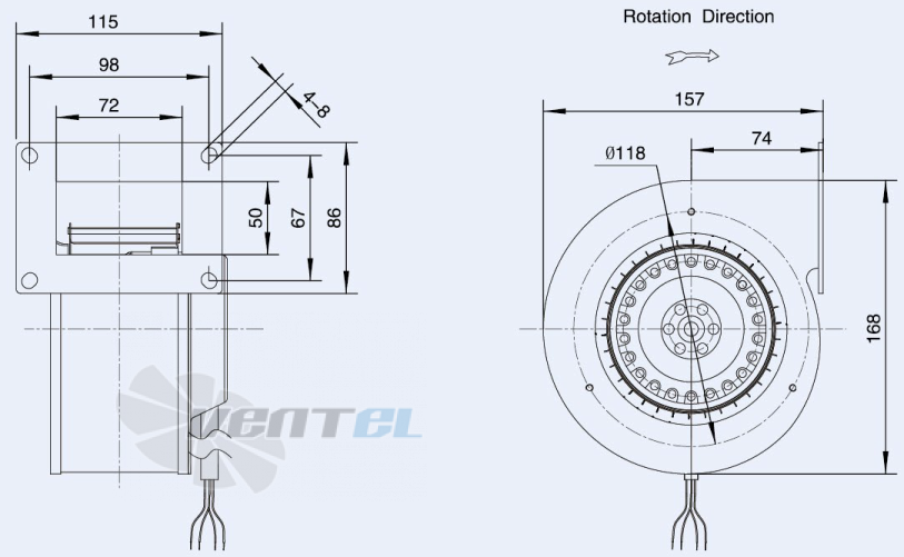 Weiguang LXFFG108-50-M72-15 110V - описание, технические характеристики, графики