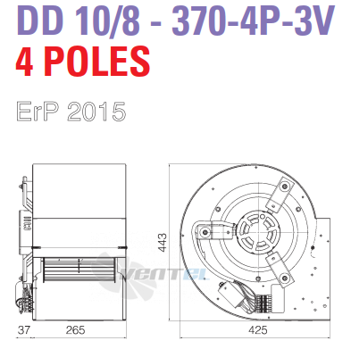 ELCO ELCO DD 10/8-370-4P-3V - описание, технические характеристики, графики