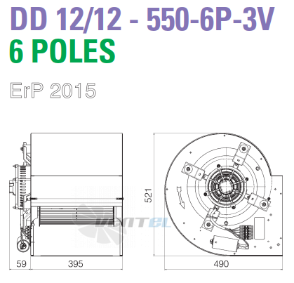 ELCO ELCO DD 12/12-550-6P-3V - описание, технические характеристики, графики