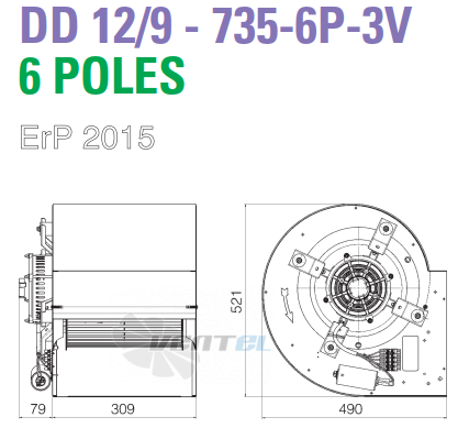 ELCO ELCO DD 12/9-735-6P-3V - описание, технические характеристики, графики