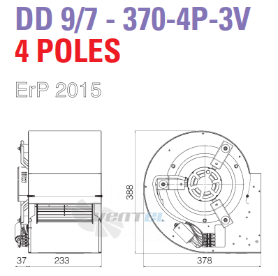 ELCO ELCO DD 9/7-370-4P-3V - описание, технические характеристики, графики