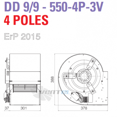 ELCO ELCO DD 9/9-550-4P-3V - описание, технические характеристики, графики