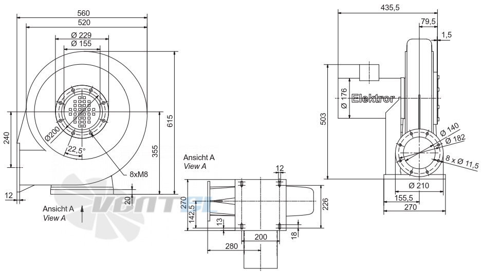 Elektror RD 65 - описание, технические характеристики, графики