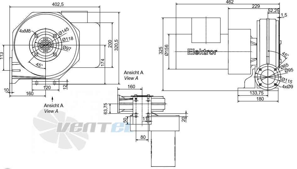 Elektror HRD 1/4 T - описание, технические характеристики, графики