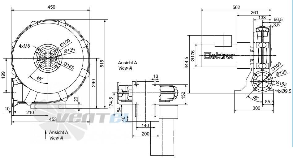 Elektror HRD 2/3 T - описание, технические характеристики, графики