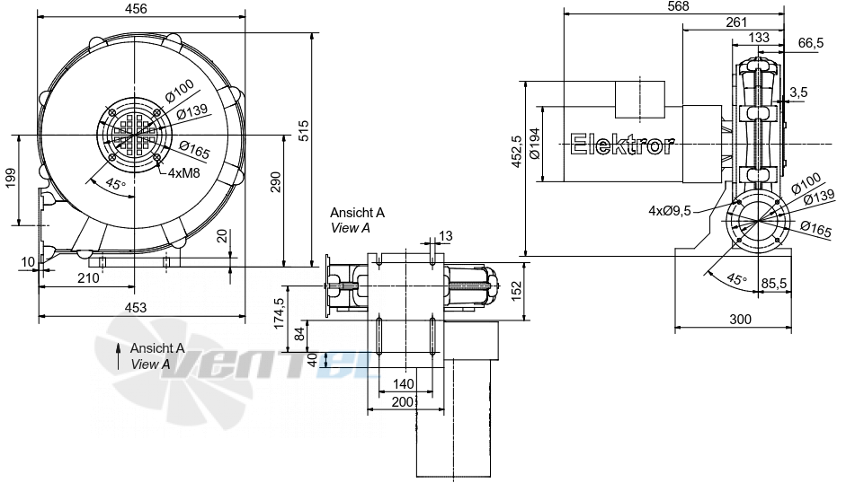 Elektror HRD 2/4 T - описание, технические характеристики, графики