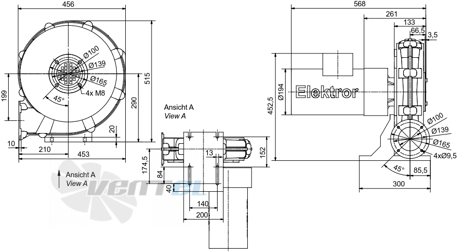 Elektror HRD 2/5 T - описание, технические характеристики, графики