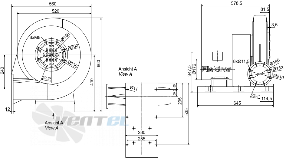 Elektror HRD 65/2 - описание, технические характеристики, графики