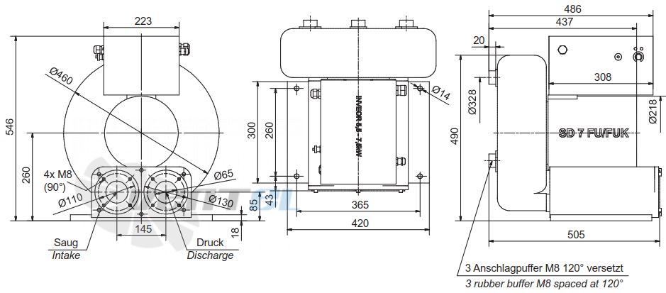 Elektror SD 7 FUK-80/7.5 - описание, технические характеристики, графики