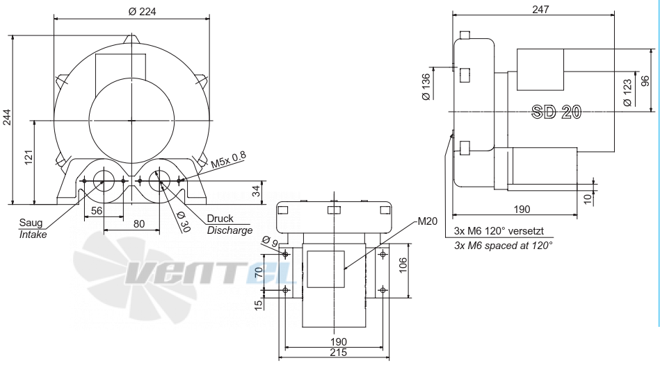 Elektror SD 20 M - описание, технические характеристики, графики