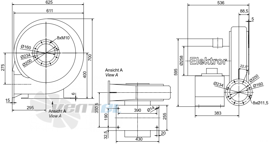 Elektror RD 74 F - описание, технические характеристики, графики