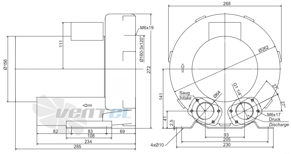 Elektror 1SD 310 0.75 КВТ - описание, технические характеристики, графики