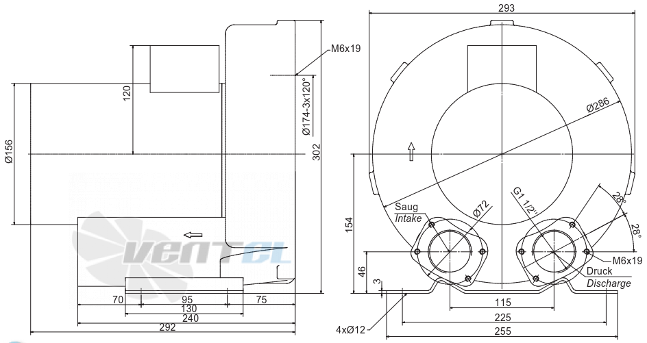 Elektror 1SD 410 0.75 КВТ - описание, технические характеристики, графики