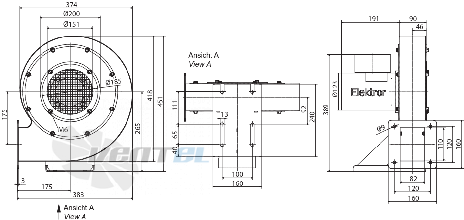 Elektror S-MP 280/30 - описание, технические характеристики, графики