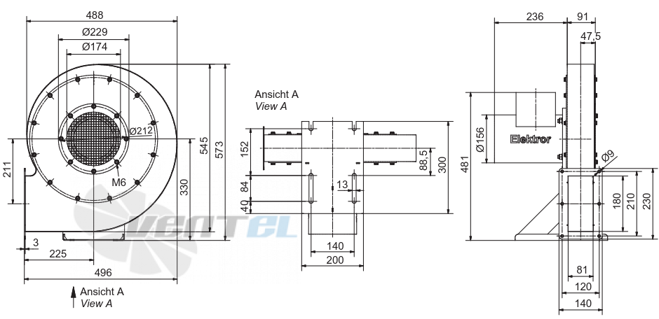 Elektror S-MP 375/27 IE3 - описание, технические характеристики, графики