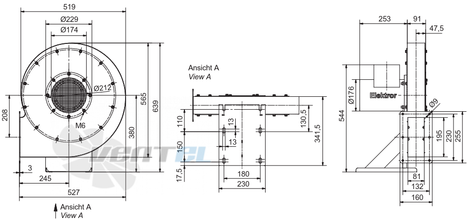 Elektror S-MP 425/24 IE3 - описание, технические характеристики, графики