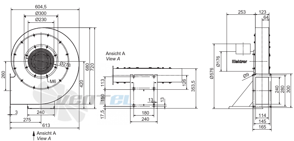 Elektror S-MP 450/35 IE3 - описание, технические характеристики, графики