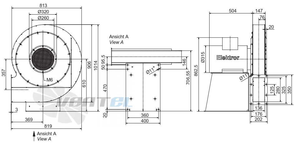 Elektror S-MP 600/54 IE3 - описание, технические характеристики, графики