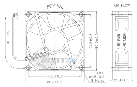 Jamicon JAMICON JF0825B1UR - описание, технические характеристики, графики