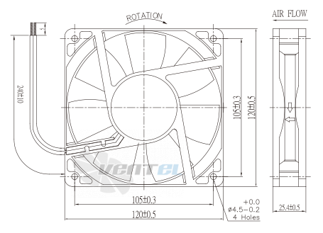 Jamicon JAMICON JF1225B4SR - описание, технические характеристики, графики