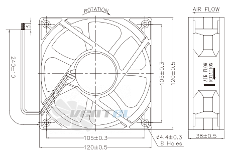 Jamicon JAMICON JF1238B2SR - описание, технические характеристики, графики