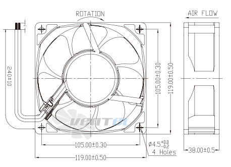 Jamicon JAMICON JF1238B1LR - описание, технические характеристики, графики