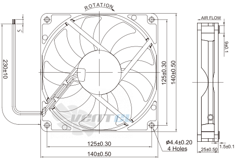 Jamicon JAMICON JF1425B1UR - описание, технические характеристики, графики