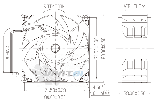 Jamicon JAMICON KF0838B1UR - описание, технические характеристики, графики