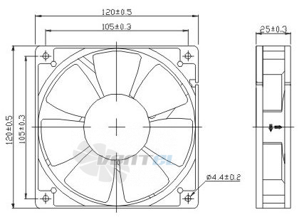 Toyon TD122512D - описание, технические характеристики, графики