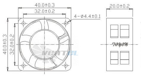 Toyon TD402012L - описание, технические характеристики, графики