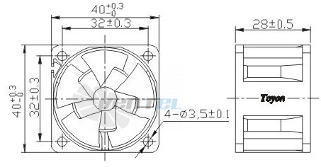 Toyon TD402812L - описание, технические характеристики, графики