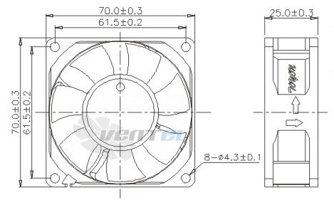 Toyon TD702512L - описание, технические характеристики, графики