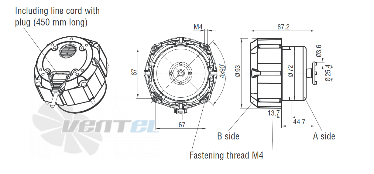 Ebmpapst M1G055-BD91-12 - описание, технические характеристики, графики