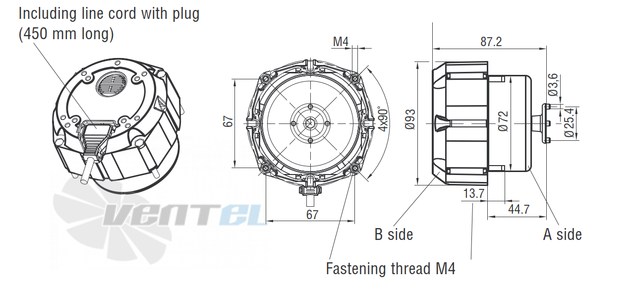 Ebmpapst M1G055-BD87-25 - описание, технические характеристики, графики