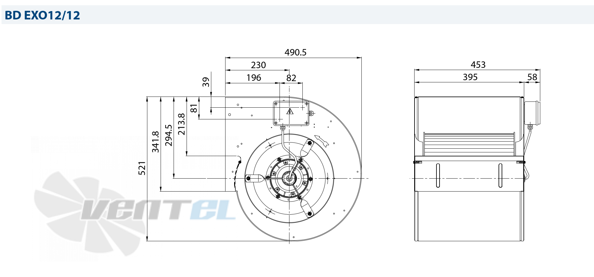 Casals CASALS BD EXO 12/12 T6 0.55 КВТ - описание, технические характеристики, графики