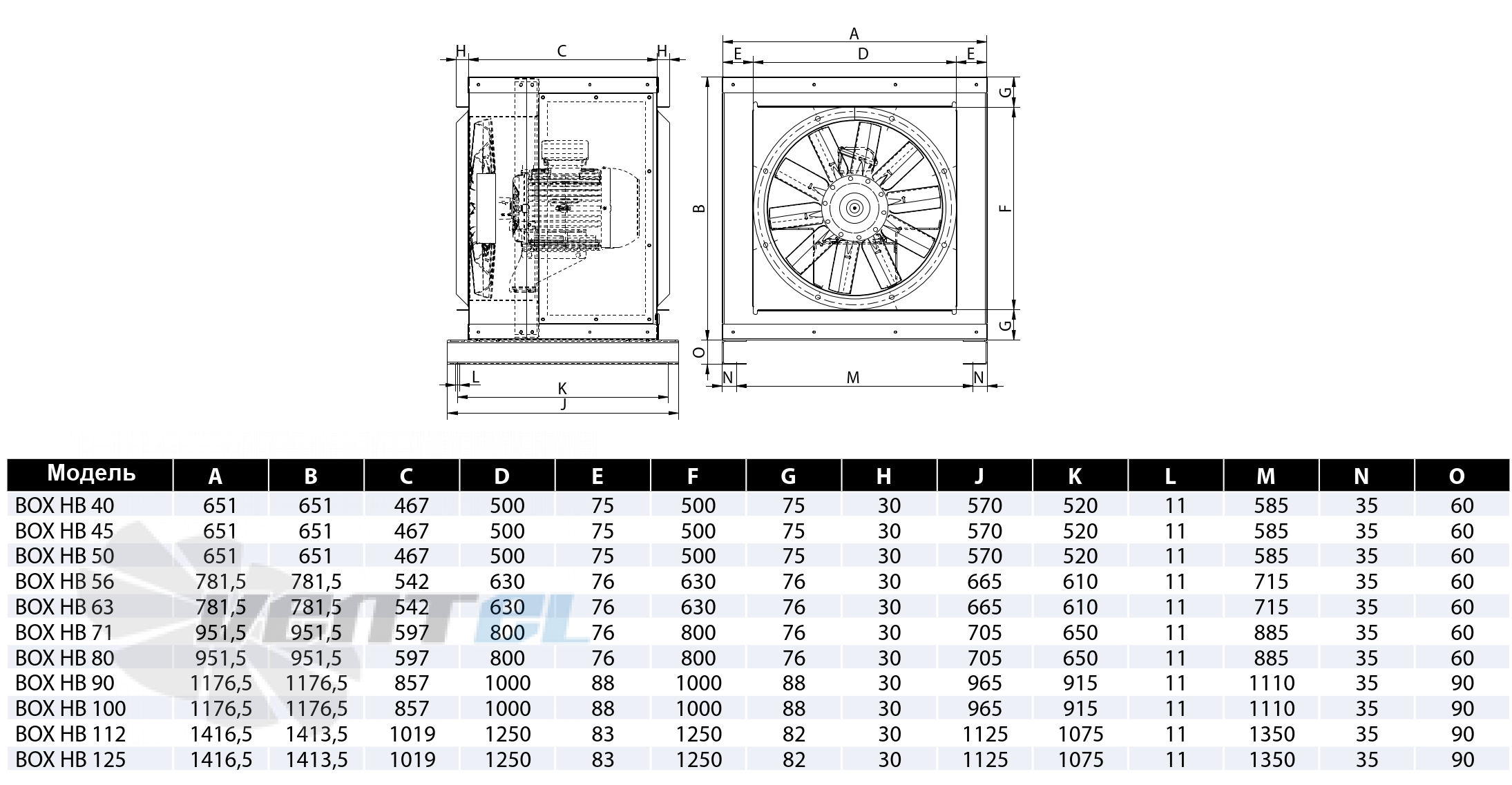 Casals CASALS BOX HB 100 T6 (A6:6) - описание, технические характеристики, графики