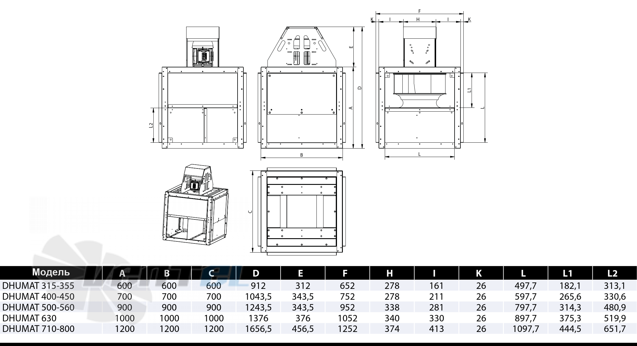 Casals CASALS DHUMAT 355 T2 2.2 КВТ - описание, технические характеристики, графики