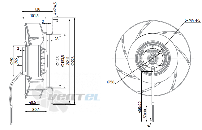 Blauberg BLAUBERG BL-B225G-2E-C01-01 - описание, технические характеристики, графики