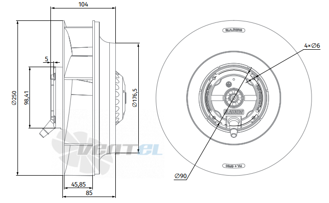 Blauberg BLAUBERG BL-B250C-2E-M01-01 - описание, технические характеристики, графики