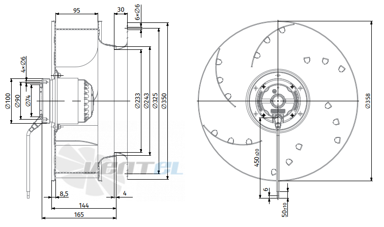 Blauberg BLAUBERG BL-B355A-4E-M01-01 - описание, технические характеристики, графики