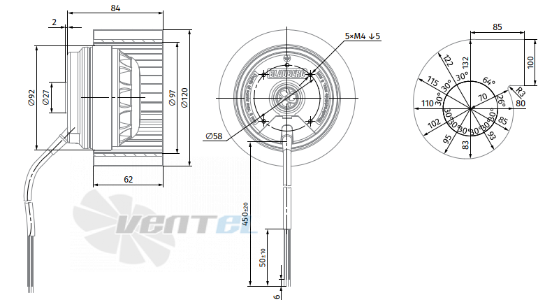 Blauberg BLAUBERG BL-F120A-2E-A01-01 - описание, технические характеристики, графики