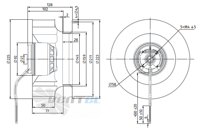 Blauberg BLAUBERG BL-B225F-2E-C01-01 - описание, технические характеристики, графики