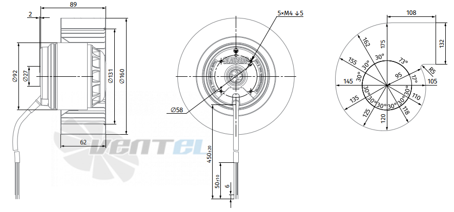 Blauberg BLAUBERG BL-F160A-2E-D01-01 - описание, технические характеристики, графики