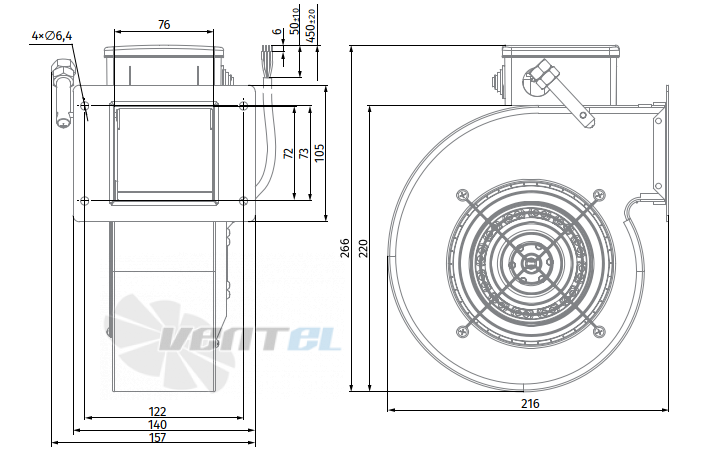 Blauberg BLAUBERG SL-F140A-2E-С01-01 - описание, технические характеристики, графики