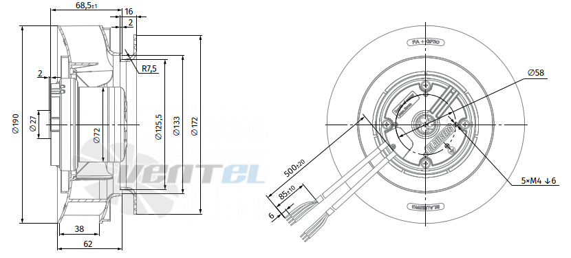 Blauberg BLAUBERG BL-B190B-EC-00 - описание, технические характеристики, графики